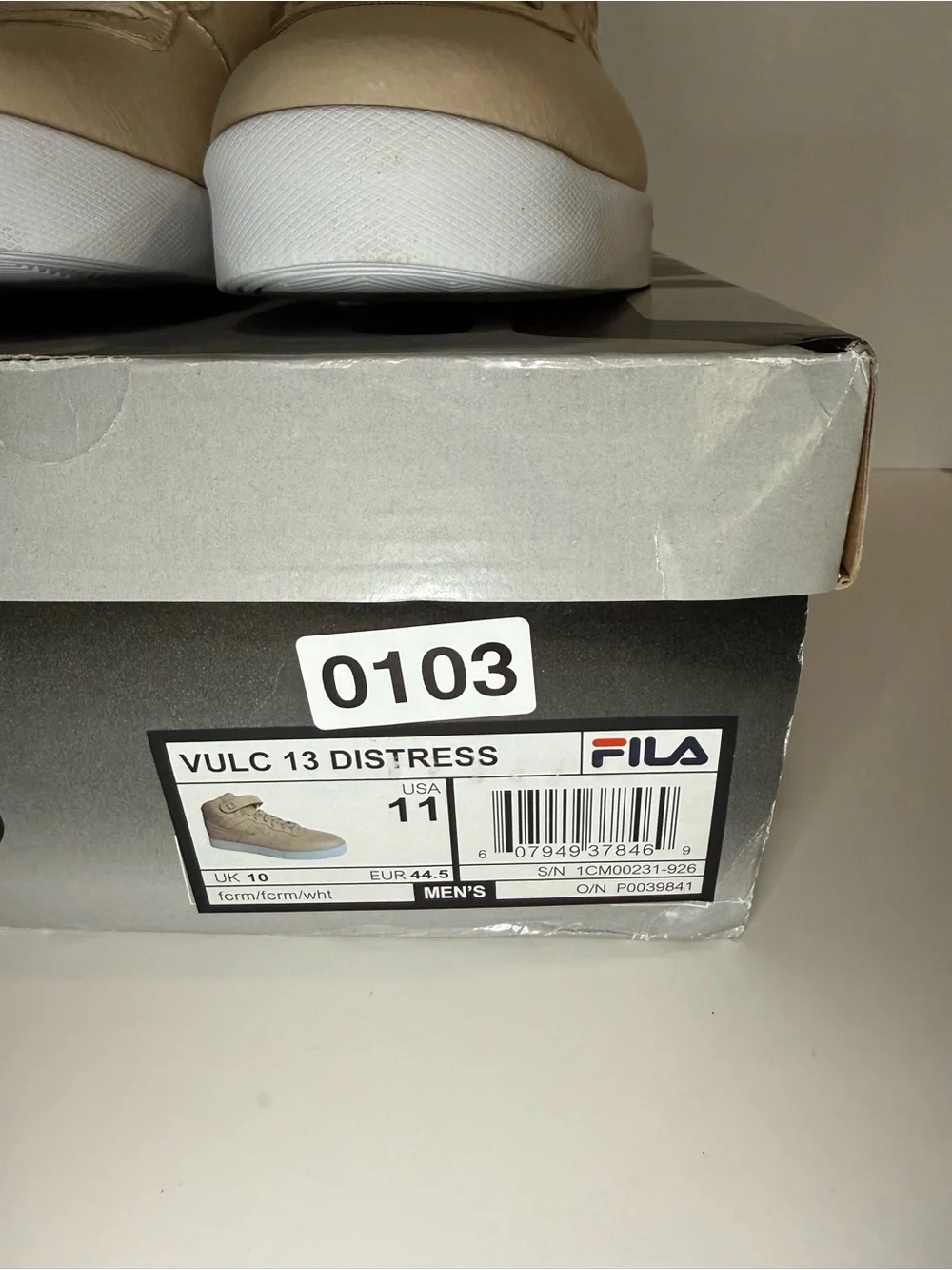 Fila Beige High-Top Athletic Sneakers